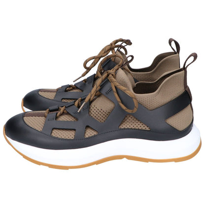 Hermes Khaki Katana Knit Sneakers — view 3