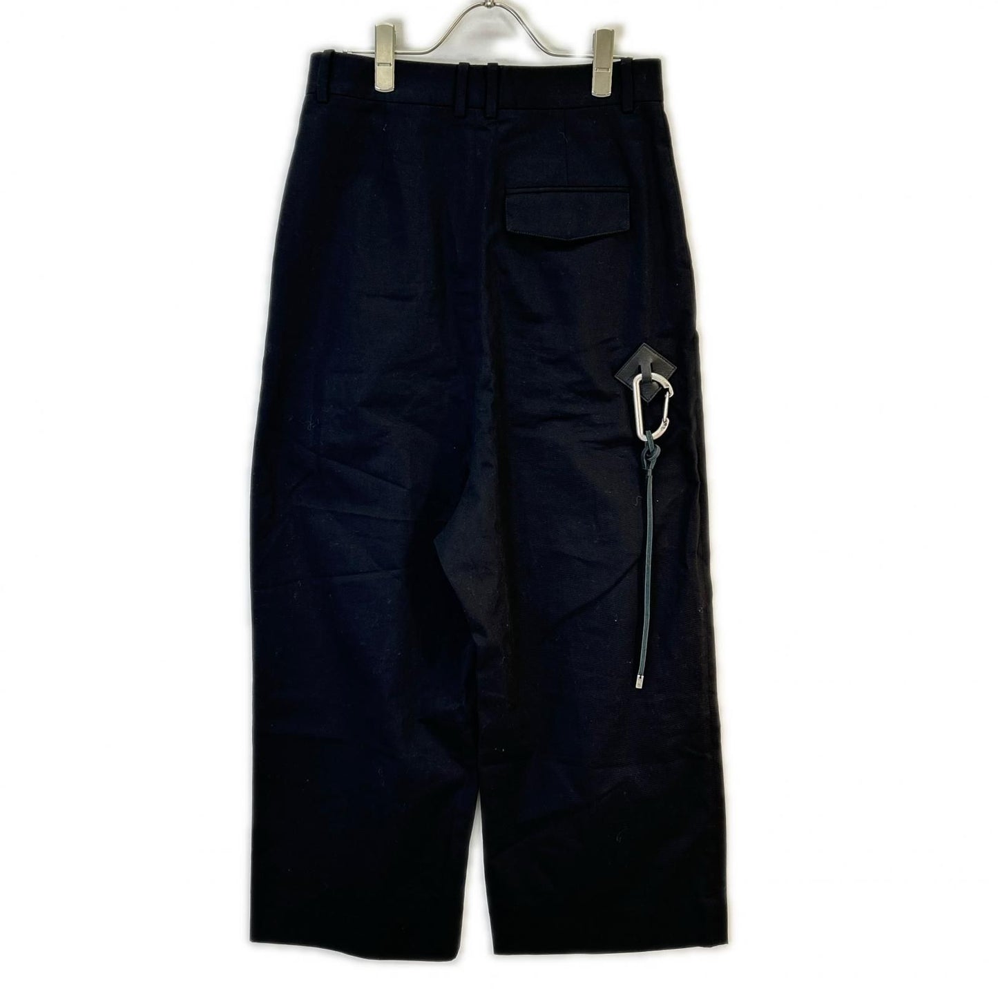 Loewe Black Drawstring Trousers Pants 42 — view 2