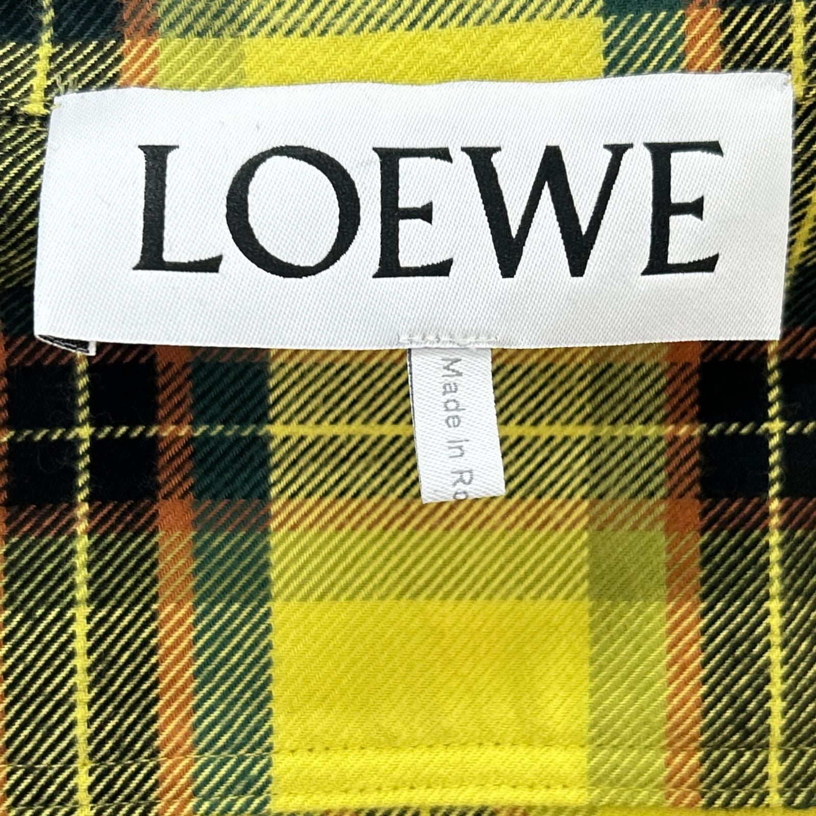 Loewe Yellow Check Oversized Shirts 44 T-Shirt — view 4