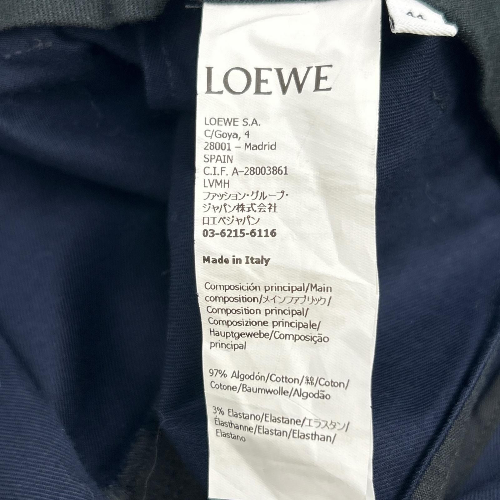 Loewe Navy Puzzle Trousers Wide Pants 44 — view 5