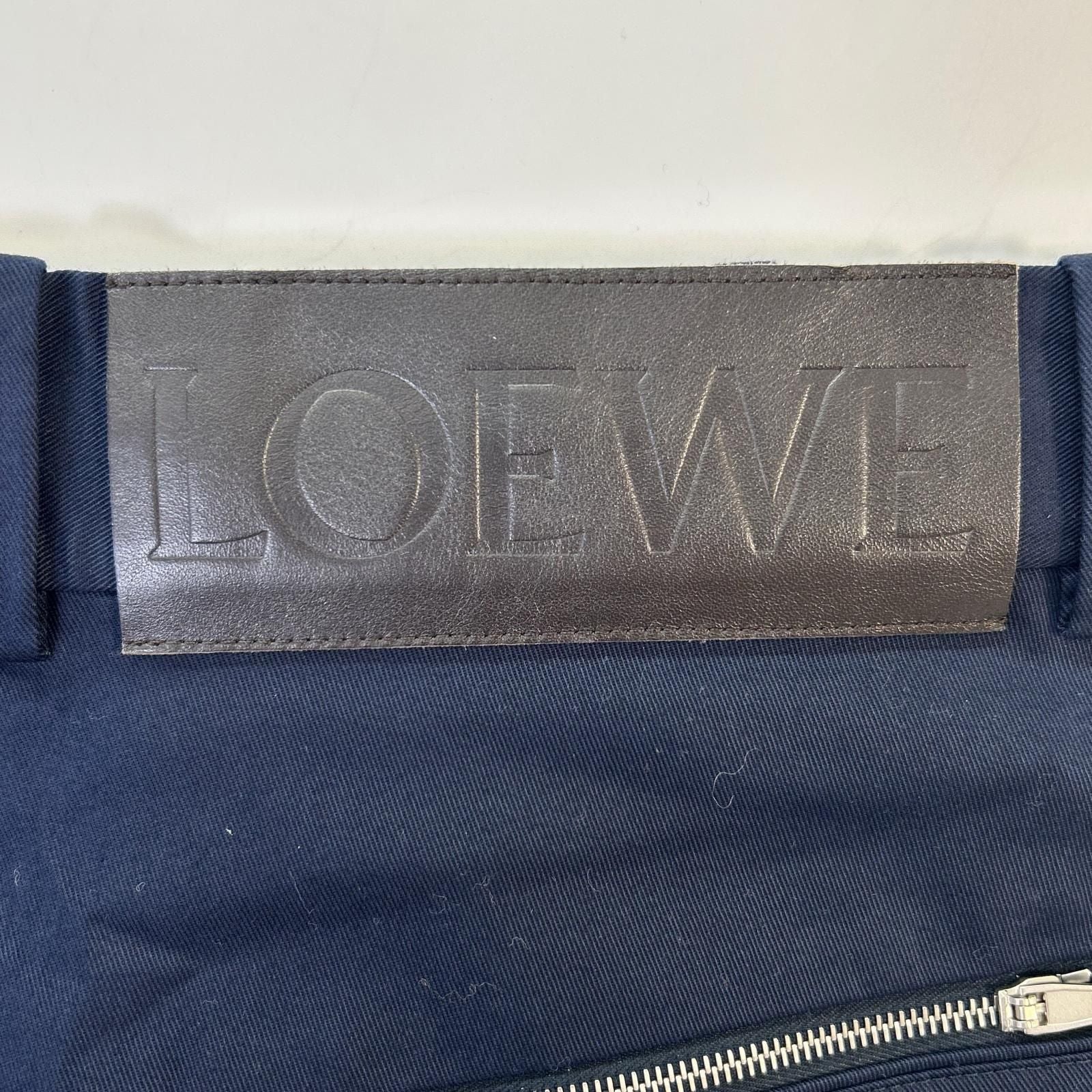 Loewe Navy Puzzle Trousers Wide Pants 44 — view 3