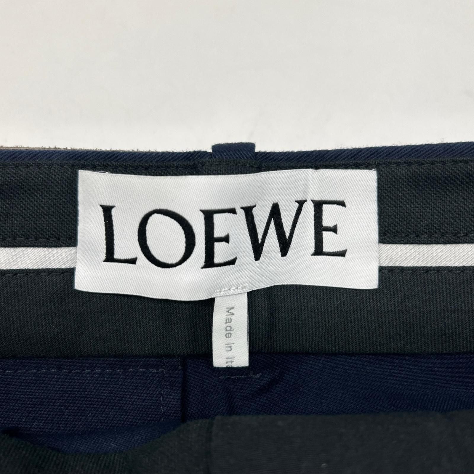 Loewe Navy Puzzle Trousers Wide Pants 44 — view 4