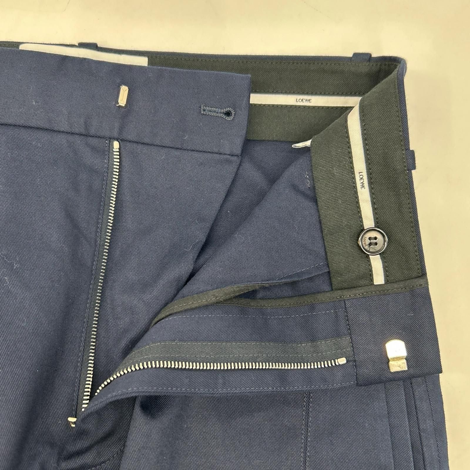 Loewe Navy Puzzle Trousers Wide Pants 44 — view 8
