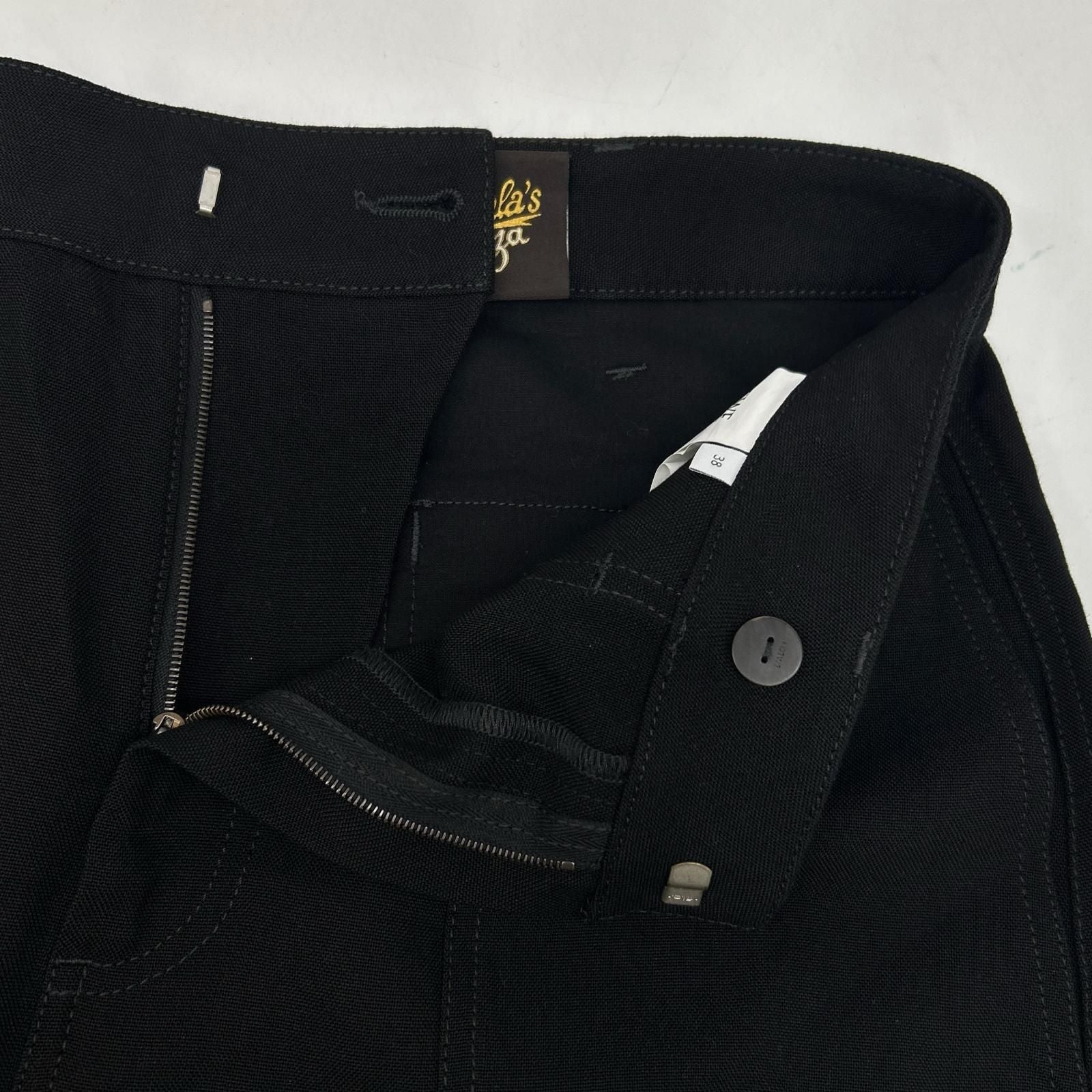 Loewe Paula's Ibiza Black Linen Blend Pants 38 — view 7