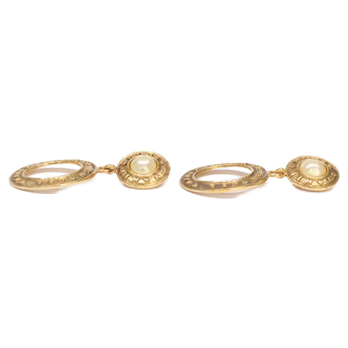 Chanel Vintage 26 Castellane Era Faux Pearl Circle Earring — view 2