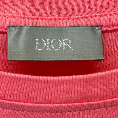 Dior Pink CD Embroidery Short Sleeve T-Shirt — view 3