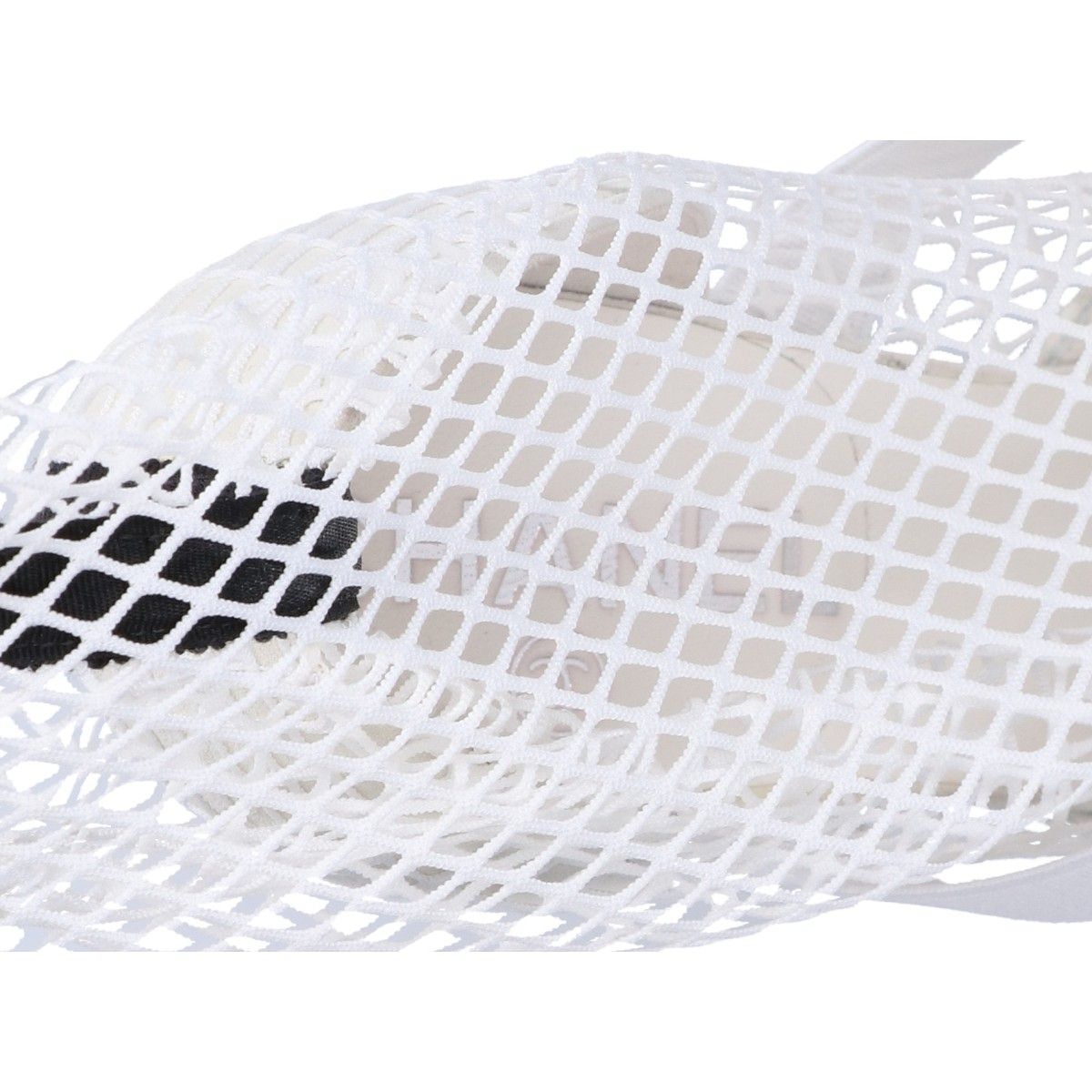 Chanel Ribbon Pearl CC Logo Patent Leather Mesh Short Boots — view 6