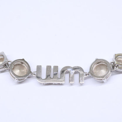 Miu Miu Crystal Logo Choker Necklace — view 3