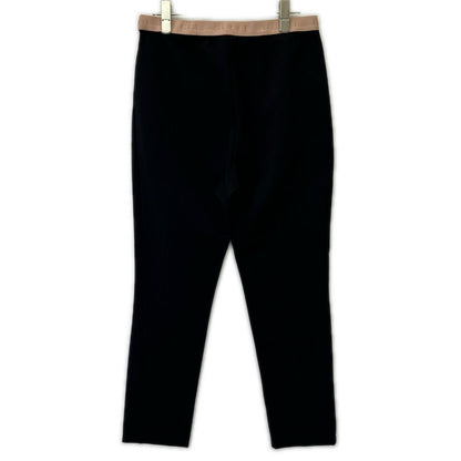Gucci Black Pink Rayon Blend Waist Logo Center Seam Jersey Leggings Pants — view 2
