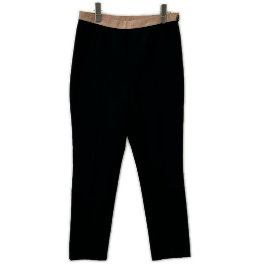 Gucci Black Pink Rayon Blend Waist Logo Center Seam Jersey Leggings Pants