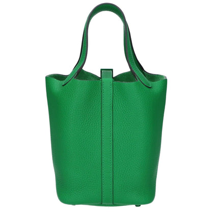 Hermes Taurillon Clemence Picotin Lock Monochrome So Green — view 3