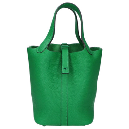 Hermes Taurillon Clemence Picotin Lock Monochrome So Green