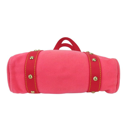 Louis Vuitton Tote Cabas MM Antigua Canvas Leather Rose Gold Everyday — view 4