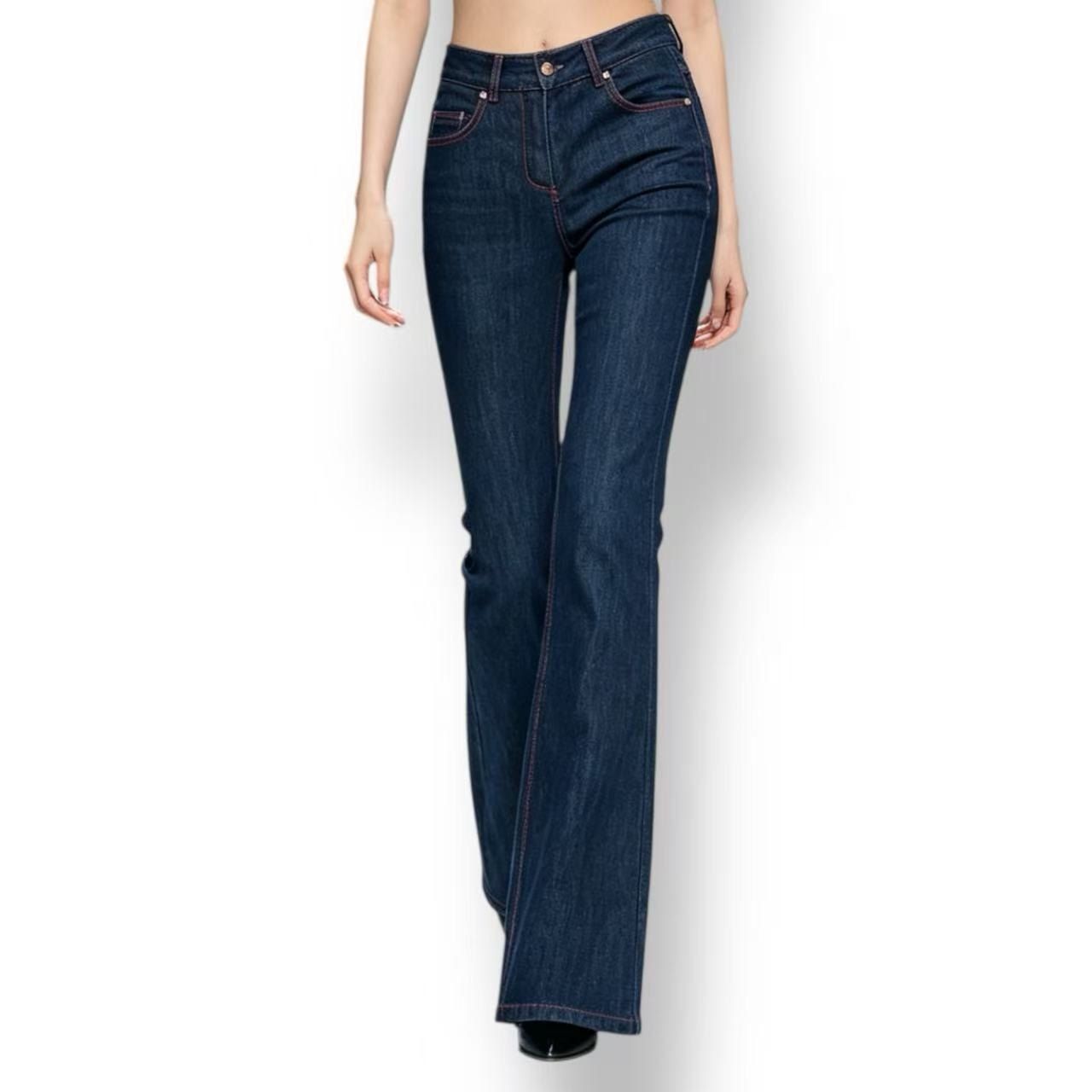 Celine Cotton Denim Pants Blue 34 — view 3