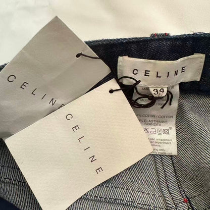 Celine Cotton Denim Pants Blue 34 — view 4