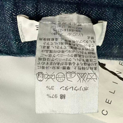 Celine Cotton Denim Pants Blue 34 — view 7