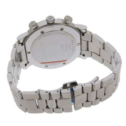 Gucci Chrono Stainless Steel Silver Quartz Chronograph White Dial Watch — view 5