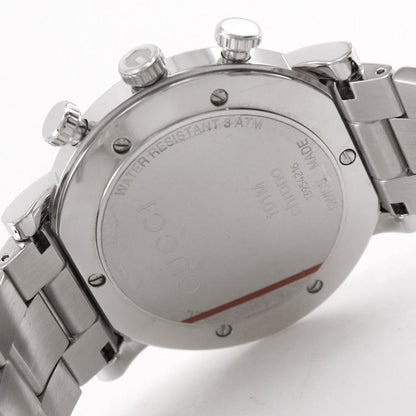 Gucci Chrono Stainless Steel Silver Quartz Chronograph White Dial Watch — view 7