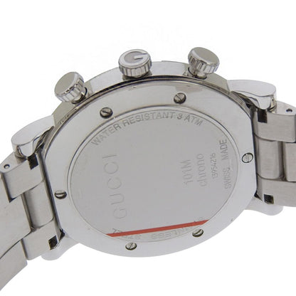 Gucci Chrono Stainless Steel Silver Quartz Chronograph White Dial Watch — view 6