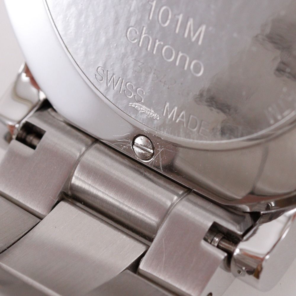 Gucci Chrono Stainless Steel Silver Quartz Chronograph White Dial Watch — view 8