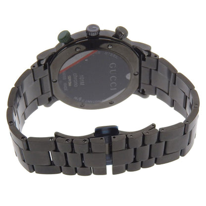 Gucci Chrono Stainless Steel Black Quartz Chronograph Dial Watch — view 5