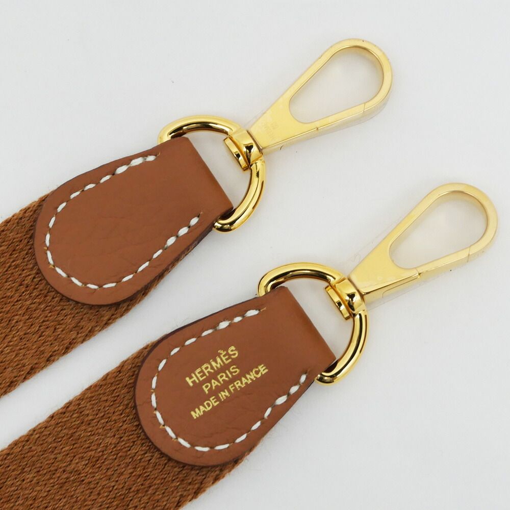 Hermes Evelyne TPM Gold Taurillon Clemence Shoulder Bag Brown Leather — view 9