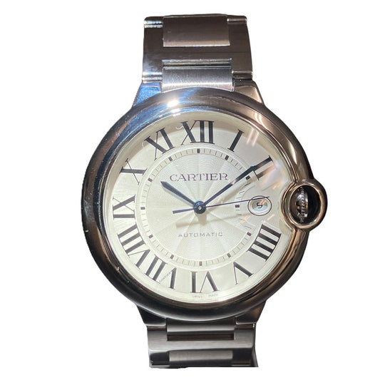 Cartier Ballon Blue de Watch SS Automatic Silver Dial