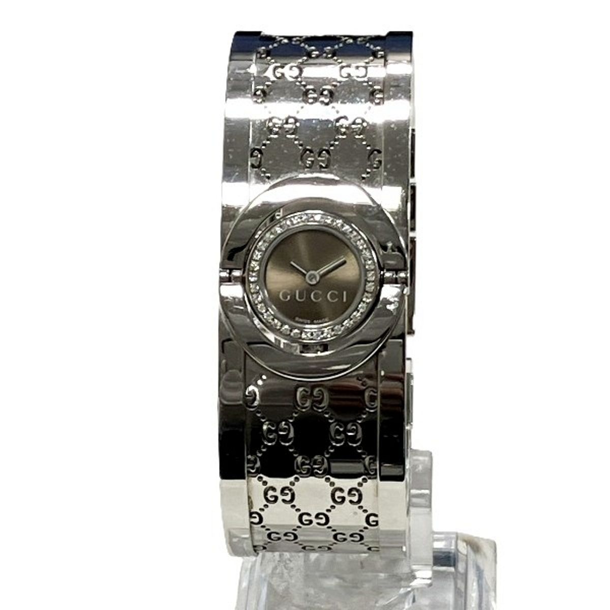 Gucci Watch SS Quartz Brown Dial