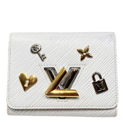 Louis Vuitton Portefeuille Twist Compact Epi Love Lock Trifold Wallet Leather