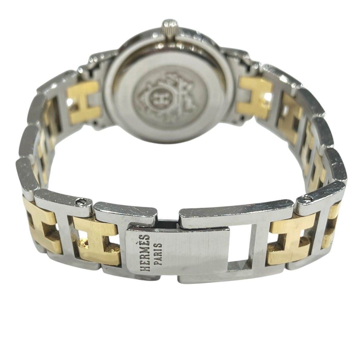 Hermes Clipper Watch SS Quartz White Dial — view 6