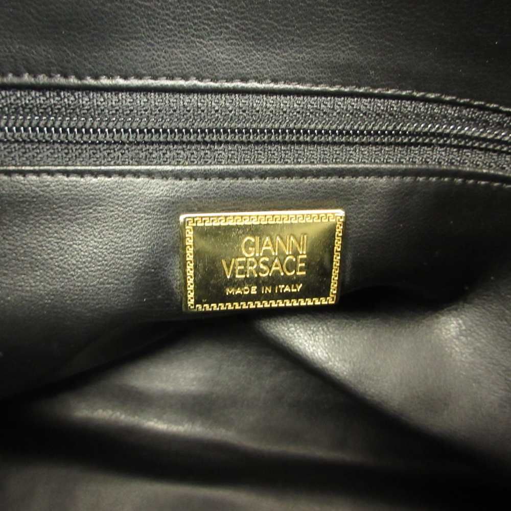 Versace Gianni Clutch Pouch Leather Medusa Logo — view 4