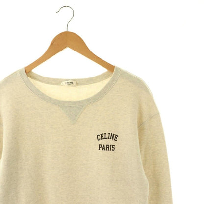 Celine Sweatshirt Long Sleeve Logo XS Light Gray DO — view 3