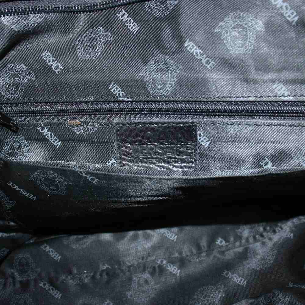 Versace Gianni Tote Logo Nylon Black — view 6