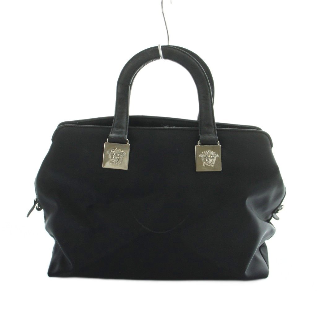 Versace Gianni Tote Logo Nylon Black