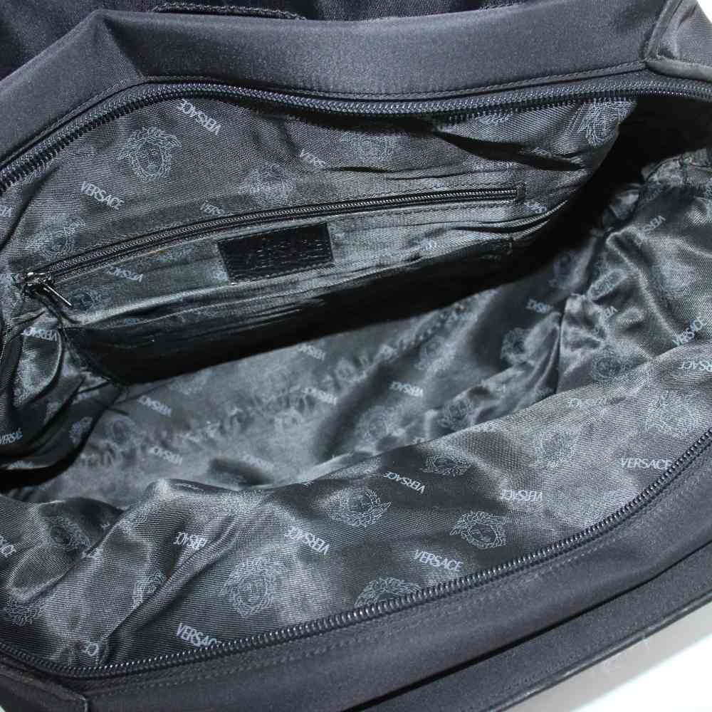 Versace Gianni Tote Logo Nylon Black — view 7