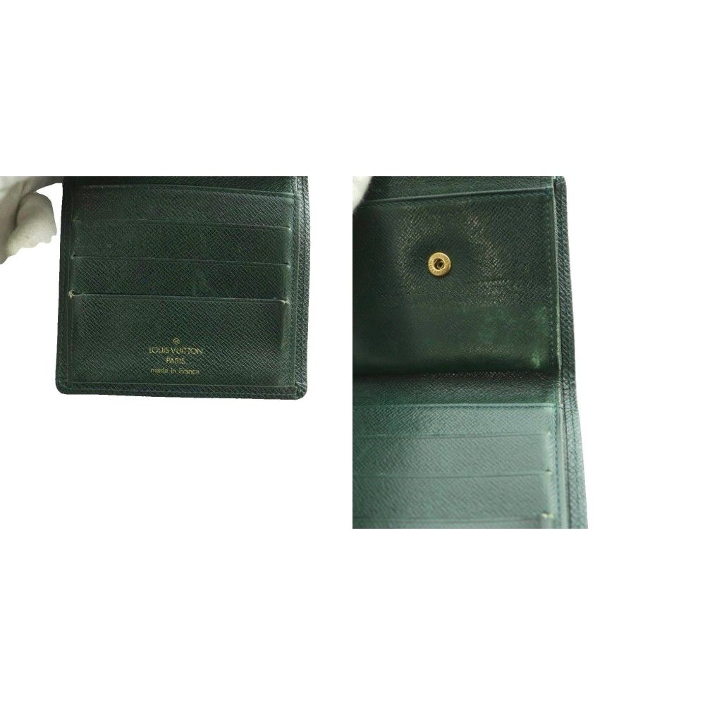 Louis Vuitton Taiga Bifold Wallet Dark Green SS — view 8