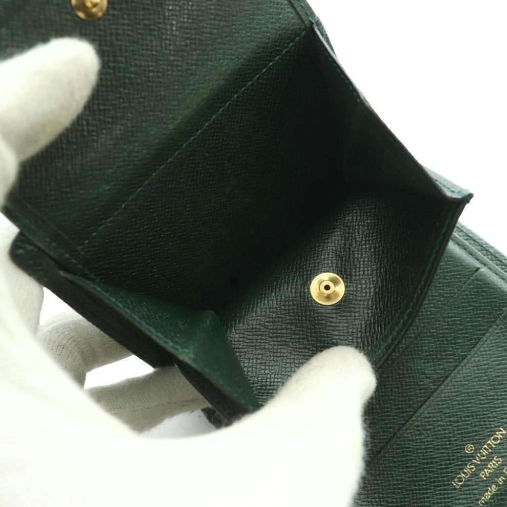 Louis Vuitton Taiga Bifold Wallet Dark Green SS — view 6