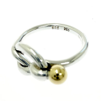 Tiffany & Co Silver Gold Love Knot Ring — view 8