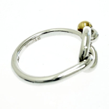 Tiffany & Co Silver Gold Love Knot Ring — view 7