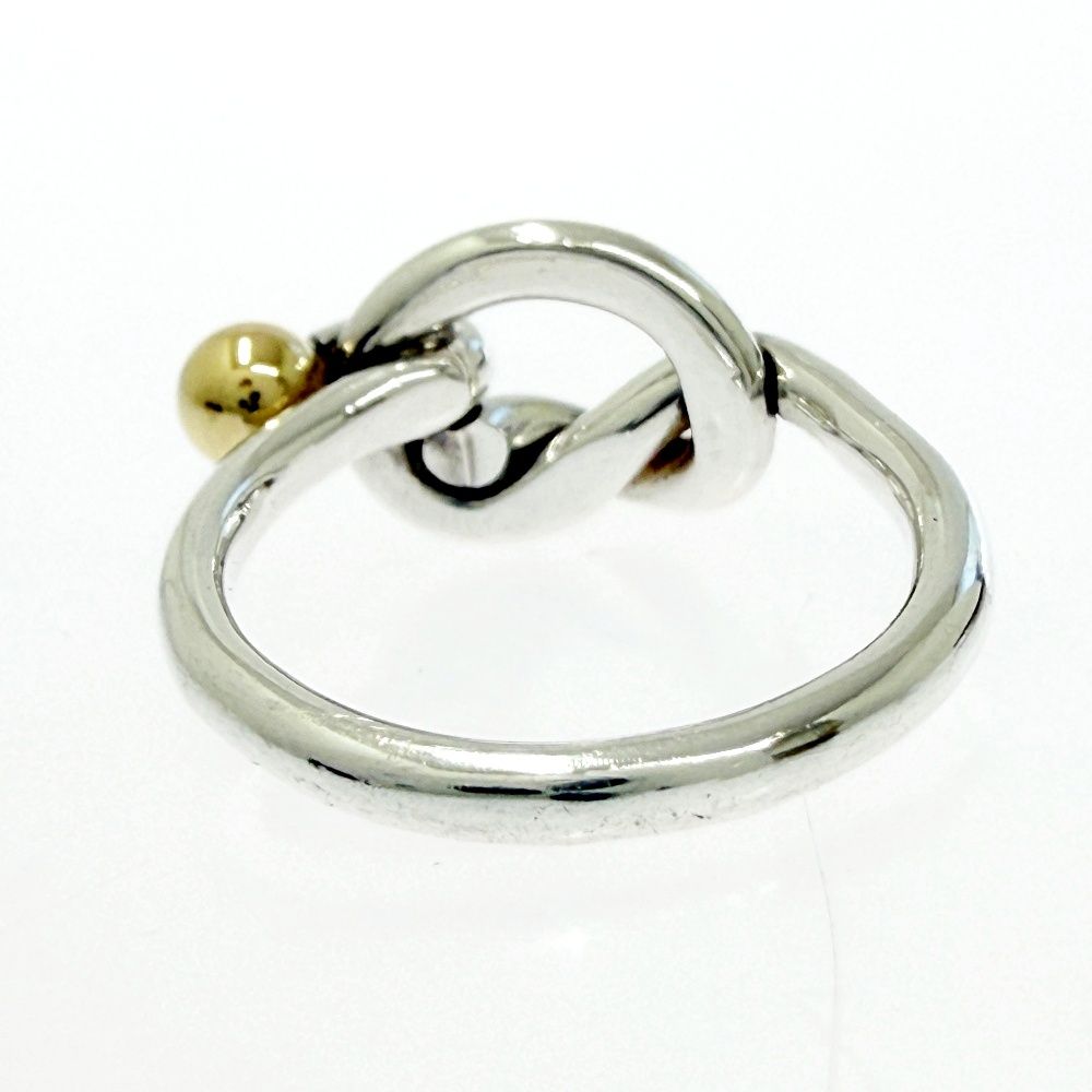 Tiffany & Co Silver Gold Love Knot Ring — view 5