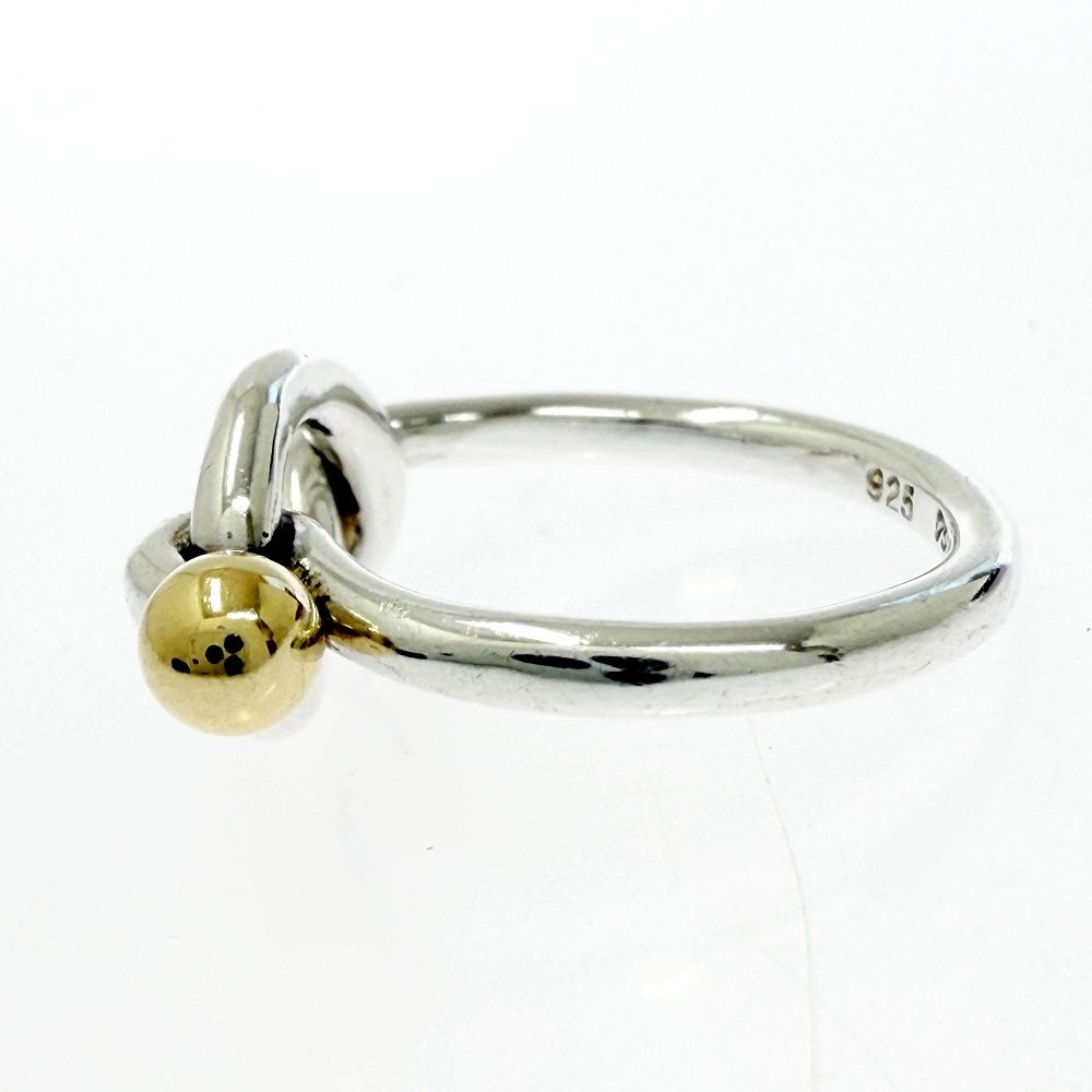 Tiffany & Co Silver Gold Love Knot Ring — view 4