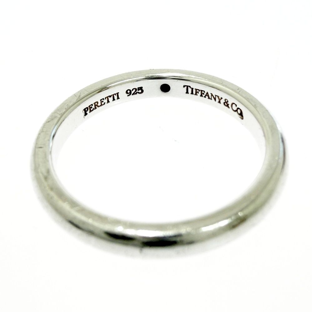 Tiffany & Co Silver Diamond Stacking Band Ring — view 5