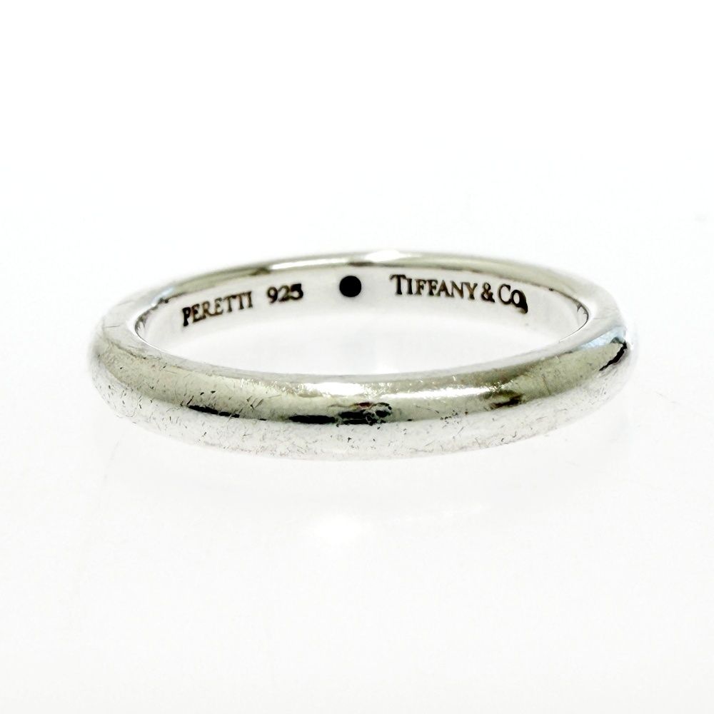Tiffany & Co Silver Diamond Stacking Band Ring — view 3