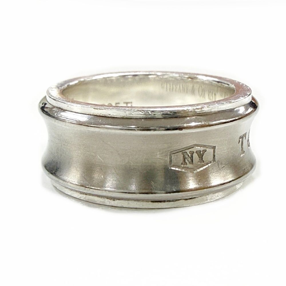 Tiffany & Co Silver Titanium Narrow Ring — view 4