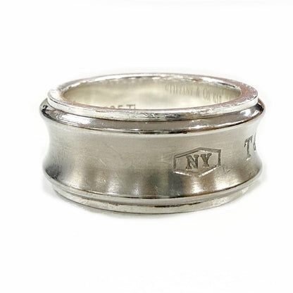 Tiffany & Co Silver Titanium Narrow Ring — view 4
