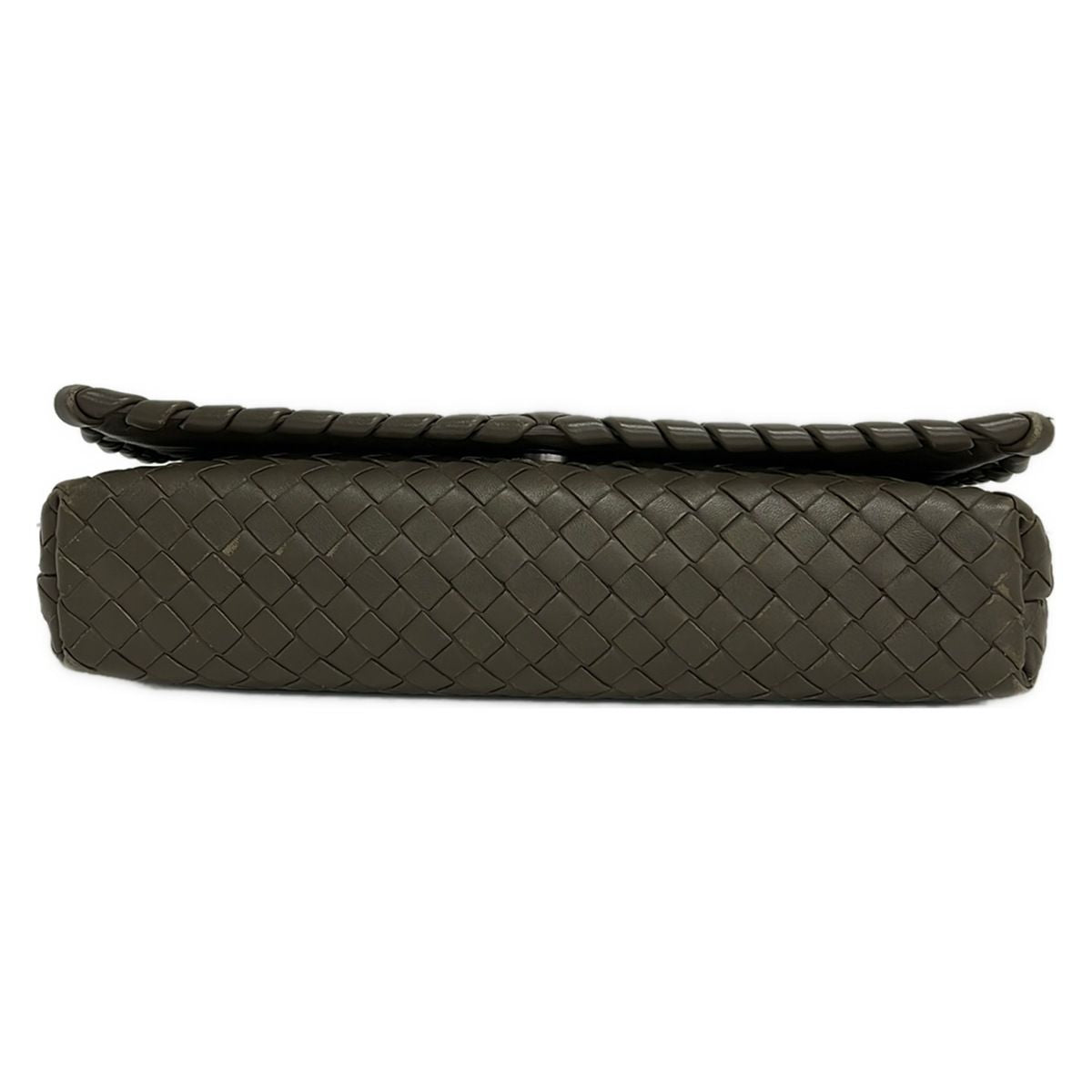 Bottega Veneta Shoulder Bag Intrecciato Dark Gray Detachable Strap Leather — view 5