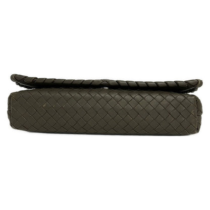 Bottega Veneta Shoulder Bag Intrecciato Dark Gray Detachable Strap Leather — view 5