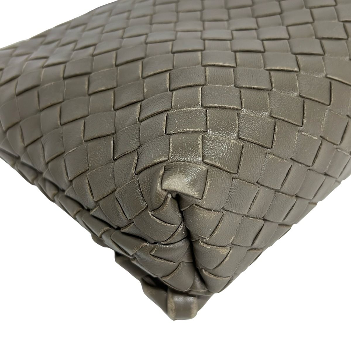 Bottega Veneta Shoulder Bag Intrecciato Dark Gray Detachable Strap Leather — view 6