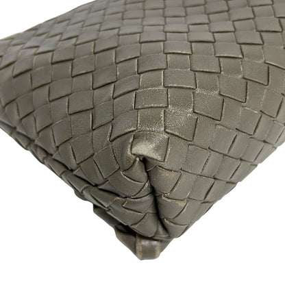 Bottega Veneta Shoulder Bag Intrecciato Dark Gray Detachable Strap Leather — view 6