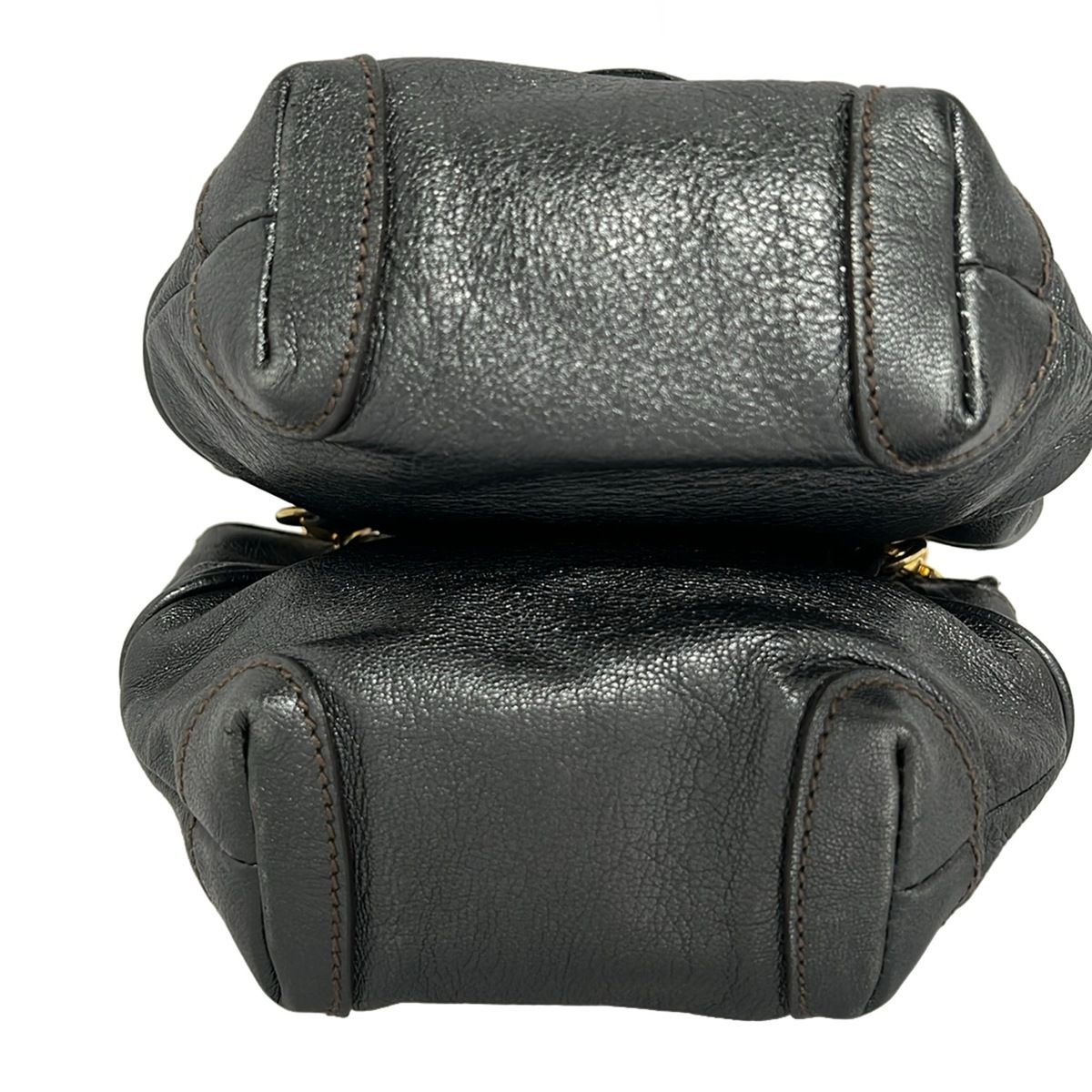 Dolce & Gabbana Shoulder Bag Dark Gray Chain with Removable Strap Leather — view 5
